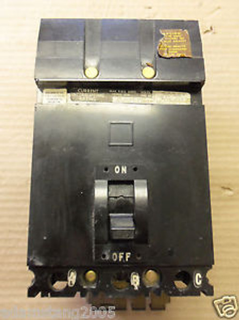 Square D FA FA32090 3 pole 90 amp 240v Circuit Breaker Black Face