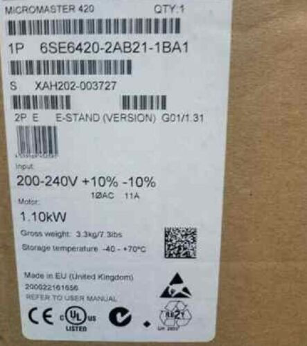One   New  6Se6420-2Ab21-1Ba1