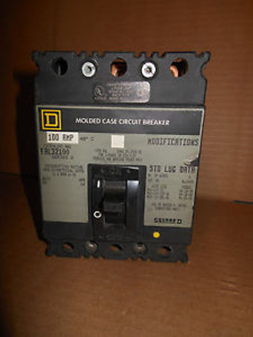 Square D FAL32100 3pole 100amp 240v  circuit breaker 1year warranty