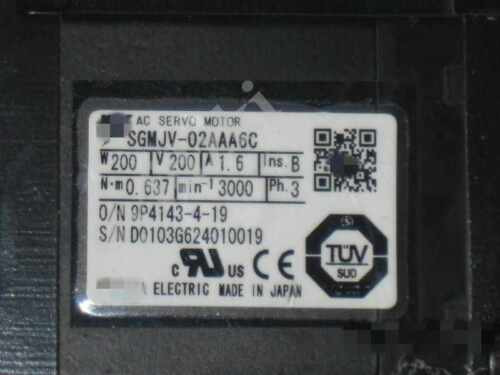 1Pcs Used Sgmjv-02Aaa6C Vrsf-20C-200-T2