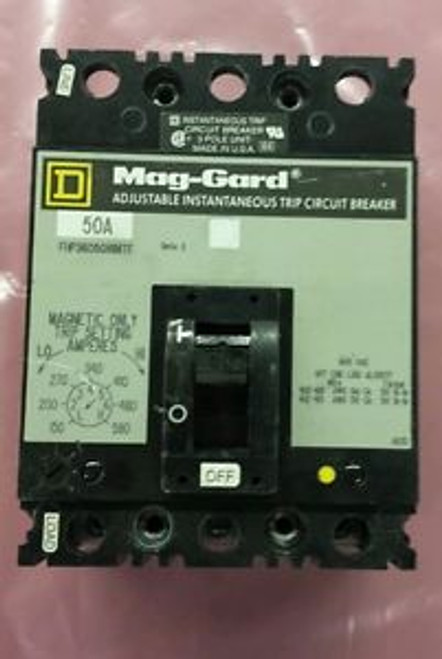 SQUARE D MAG-GARD FHP3605016MTF CIRCUIT BREAKER 50A 600V