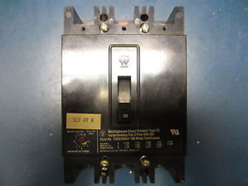 Westinghouse 1265C95G01 100 Amp 3 Phase Circuit Breaker