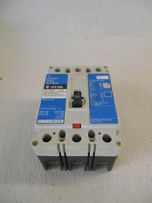 WESTINGHOUSE INDUSTRIAL CIRCUIT BREAKER, 50 MPS, CAT HFD3050L, 600 VAC, USED