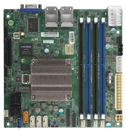 Supermicro A2Sdi-12C-Hln4F Motherboard Mini-Itx Atom C3858 Ipmi Full Warranty