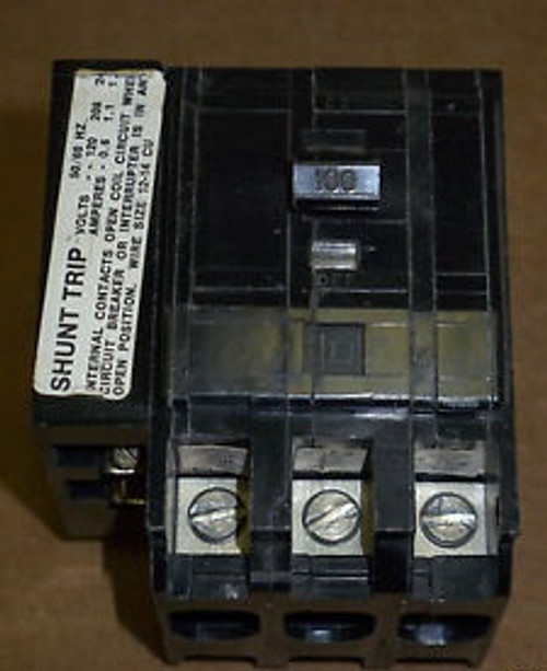 Square D QOB 3 pole 100 amp QOB31001021 Circuit Breaker QOB3100-1021 Small Chip