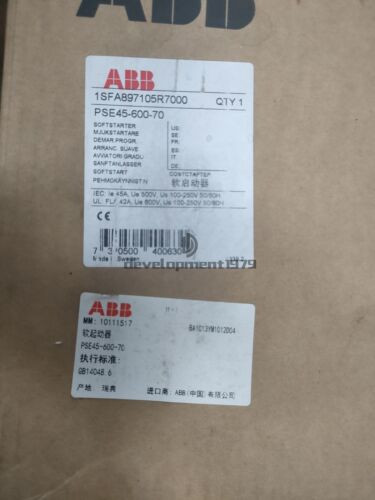 One New Abb Soft Initiator Pse45-600-70