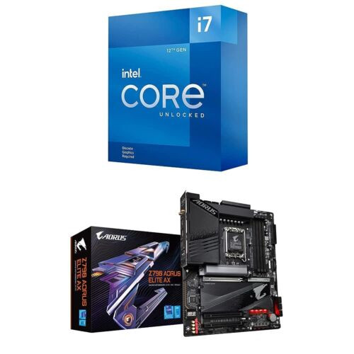 CPU GIGABYTE Z690, i7-12700kf, 64GB DDR4 Intel Core i7-12700K 3.6 GHz 12-Core Processor & Gigabyte Z690