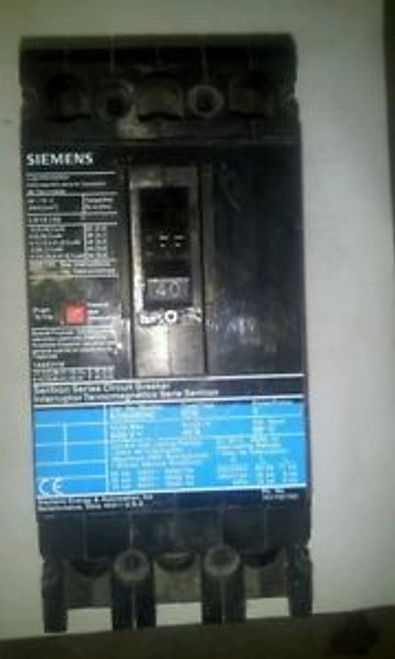 SIEMENS ED63B040 CIRCUIT BREAKER