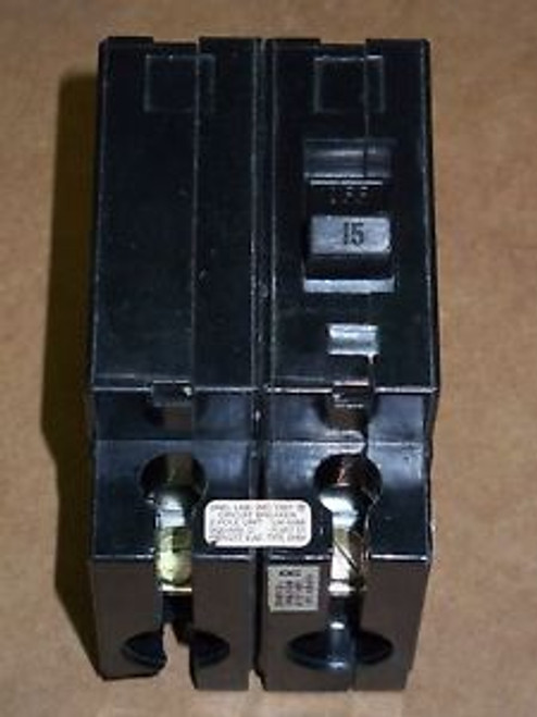 Square D EHB4 2 pole 15 amp 480y/277v EHB24015 Circuit Breaker EHB Chipped