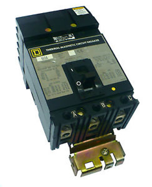 Square D FH36060 60 Amp Type FA I-Line Circuit Breaker Grey Label (A3)