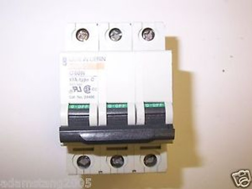 Merlin Gerin Square D MG24466 3P 10 AMP TRIP CURVE C CIRCUIT BREAKER 24466