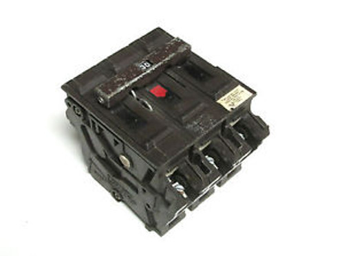 Wadsworth Circuit Breaker 30A,  3P .. Type A  (Plastic Tabs) .... YH-420E