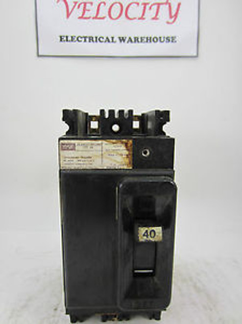 FEDERAL PACIFIC NE223040 2 Pole 40 Amp 240 Volt Circuit Breaker