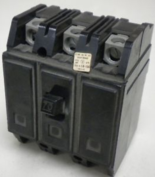 WESTINGHOUSE HQCA3070  240 VAC 70 Amp 3 Pole CIRCUIT BREAKER