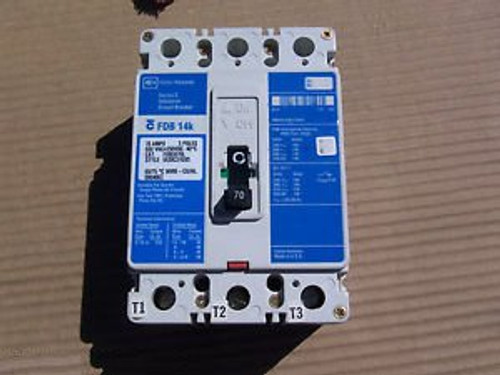 CUTLER HAMMER FDB FDB3070L 3 POLE 70 AMP 600V CIRCUIT BREAKER BLUE SHINY