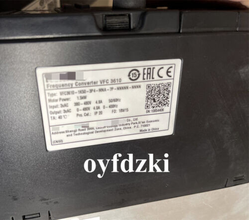 1Pcs Used Vfc5610-1K50-3P4-Mna-7P-Nnnn-Nnnn Shiping