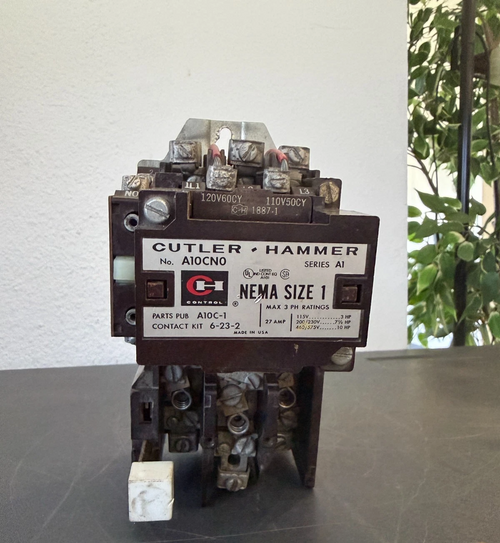 Cutler Hammer Size 1 A10Cn0 Starter Series A1 Used