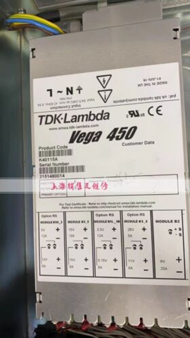 1 Pc Used Good Vega 450 K40115A   Tdk-Lambda