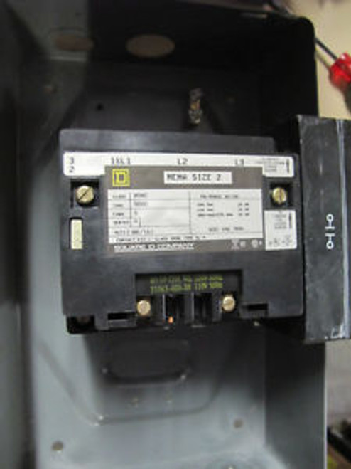 Square D 8502-SDO2 SIZE 2 3 POLE Contactor in Enclosure