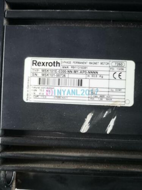 1Pc Used Rexroth Servo Motor Msk101E-0300-Nn-M1-Ap0-Nnnn