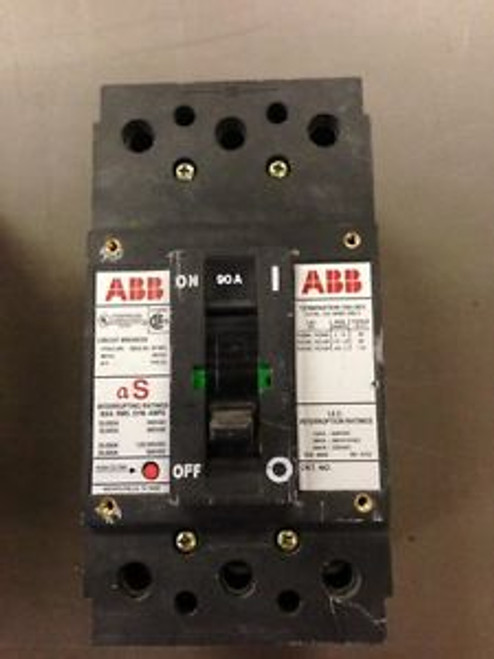 Type ES ABB Circuit Breaker 90A 3 Pole