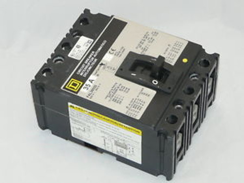 Used Square D FAL34020 Circuit Breaker 3 pole 20 amp 480 volt