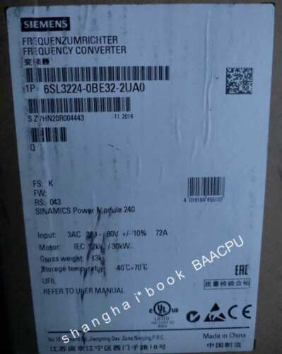 1Pcs New 6Sl3224-0Be32-2Ua0