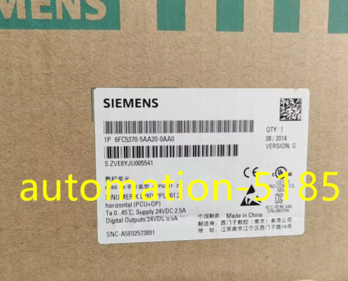 1Pcs Siemens Operating Panel Nc 6Fc5370-5Aa20-0Aa0 Brand New Fedex Or Dhl