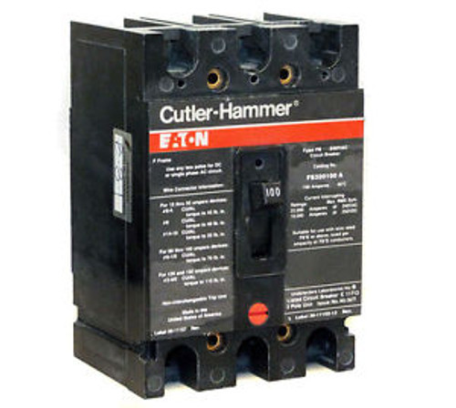 Cutler Hammer FS320100A 100A 3-Pole 240V Circuit Breaker WARRANTY