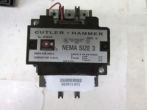 Cutler Hammer size 3 contactor A10EGO 90 amp 480/460 vac coil good contacts
