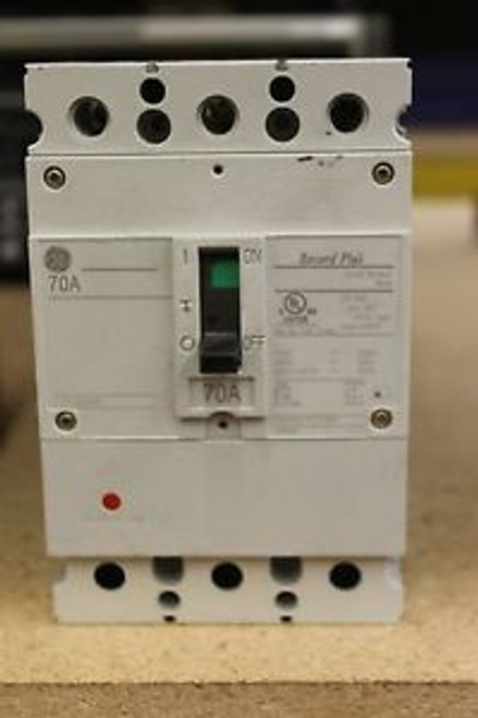 GE FBN36TE070RV 3 POLE 70 AMP 600V CIRCUIT BREAKER