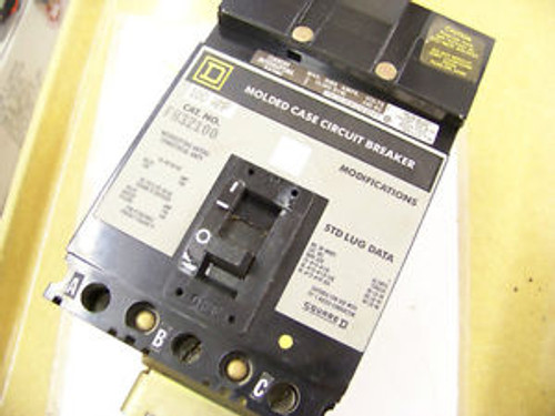 Square D FA32100 CIRCUIT BREAKER 3 Pole 100 Amp I LINE 240 volt 3 pole