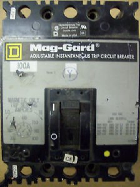 Square D FHP3610018M 100 Amp Circuit Breaker