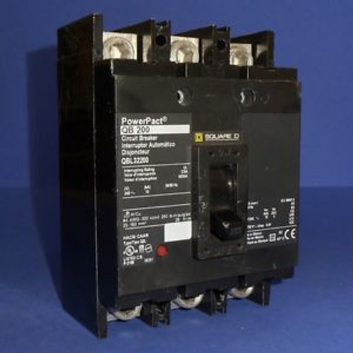 SQUARE D PowerPact 240VAC 200A 3-POLE CIRCUIT BREAKER QB 200