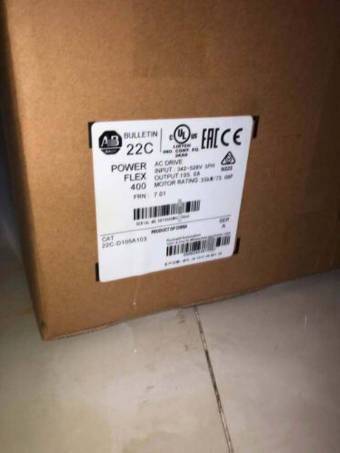 New 22C-D105A103 Powerflex 400 75Hp 480V Ac Drive 22C-D105A103 Ups