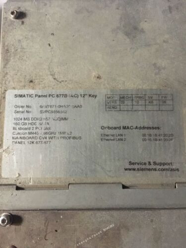 1Pcs Used Working 6Av7871-0Ha20-0Aa0