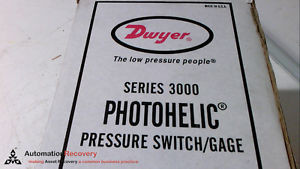 Photohelic 3002Sgt Series 3000, Pressure Switch/Gage, New