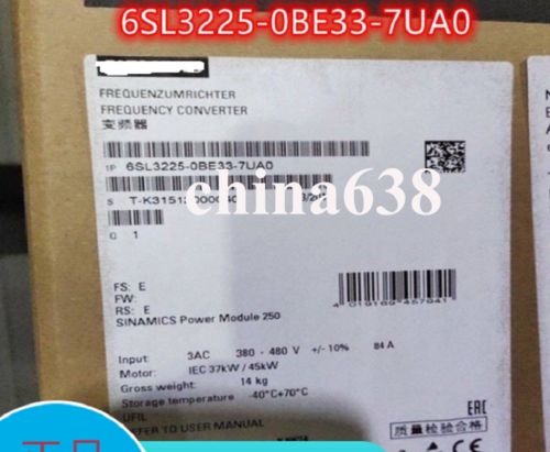 One New 6Sl3225-0Be33-7Ua0