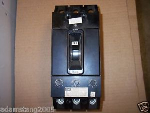 Federal Pacific NFJ NFJ631125 125 amp 3 pole Breaker chipped