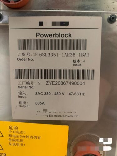 1Pc Used 6Sl3351-1Ae36-1Ba1