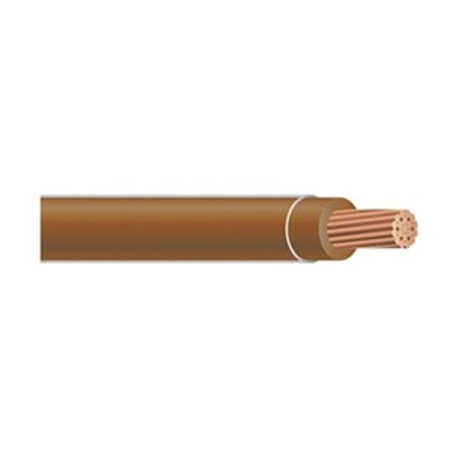 Building Wire, Thhn, 6 Awg, Brown, 500Ft