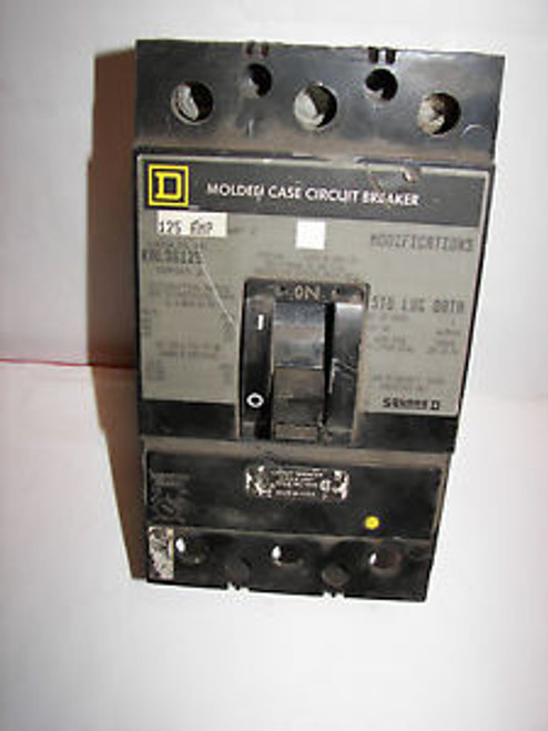 Square D 125A Molded Case Circuit Breaker Catalog  KA36125