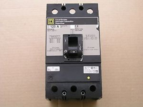 SQUARE D CIRCUIT BREAKER KHL36125   125 Amp, 600V Rated