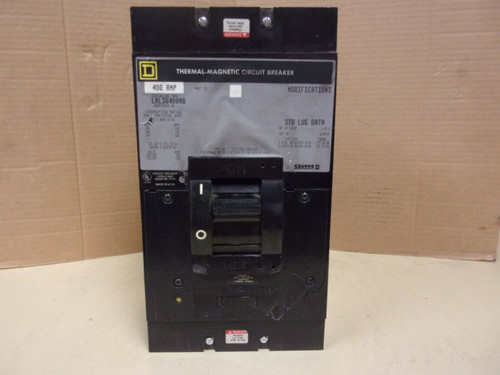 Square D Circuit Breaker Lal36400 400 A Amp 600Volt 3 Pole