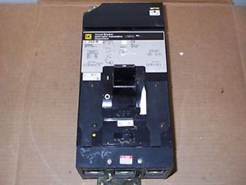 Square D LA LA36300 3 pole 300 amp circuit breaker gray chipped crown bracket