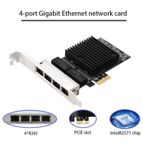 Rj-45 Lan Adapter Hub Pci-E Gigabit Network Card Ethernet For Pc Electrical Port