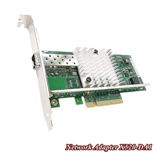 For 10-Gigabit Fiber Ethernet Pci-E X8 Single Port Sfp+ Network Adapter X520-Da1