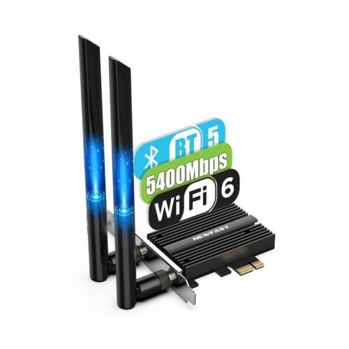 Newfast Pcie Wifi Card Axe5400 Wifi 6E Pcie Card For Desktop Pc, Bluetooth 5....