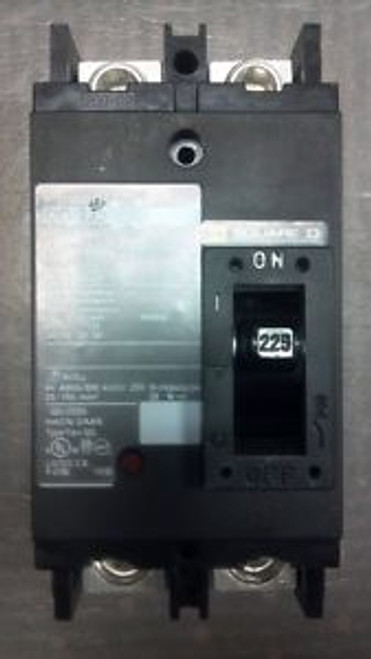 Square-D Powerpact QD 225 breaker, 225Amp, 2P, 240V, QDL22225