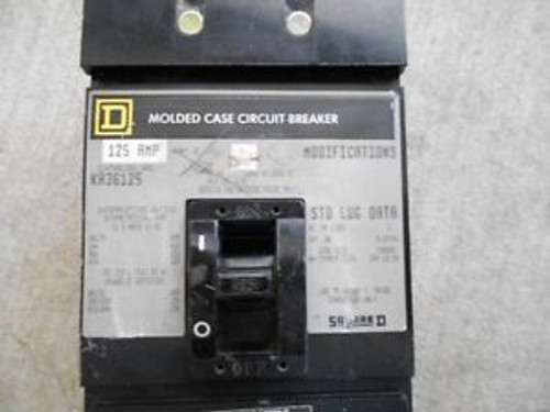 Used Square D Grey Faced KA36125 I Line Circuit Breaker 3 pole 125 amp 600 volt